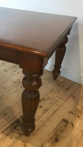 Victorian style mahogany dining table
