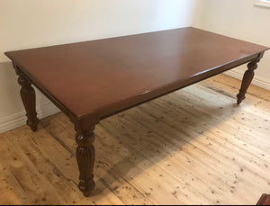 Victorian style mahogany dining table