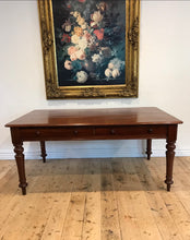Load image into Gallery viewer, VICTORIAN CEDAR TWO DRAWER DESK
