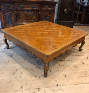 FRENCH STYLE FRUIT WOOD COFFEE TABLE