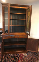 Load image into Gallery viewer, Edwardian walnut bookcase
