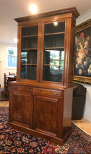 Load image into Gallery viewer, Edwardian walnut bookcase

