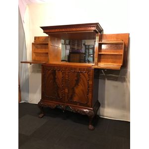 Chippendale Mahogany Cocktail Cabinet