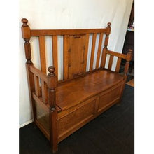 Load image into Gallery viewer, Tudor Oak Hall Seat

