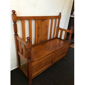 Tudor Oak Hall Seat
