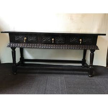 Load image into Gallery viewer, Ebonised Console Table
