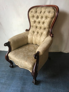Grand Victorian Library Chair