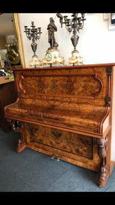 Victorian Burr Walnut Piano