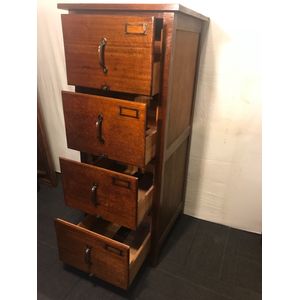 Antique Blackwood Filing Cabinet