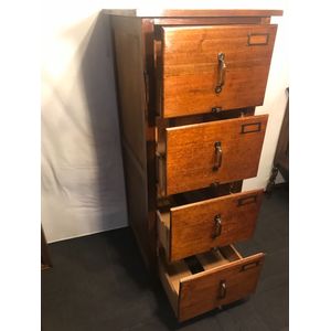 Antique Blackwood Filing Cabinet