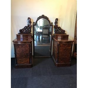 Grand Victorian Mahogany Dressing Table