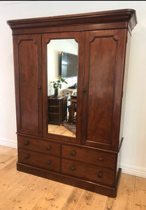 Victorian Mahogany Wardrobe