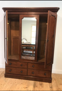 Victorian Mahogany Wardrobe