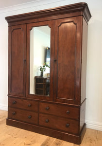 Victorian Mahogany Wardrobe