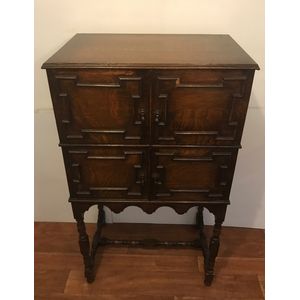 Tudor Oak Cabinet