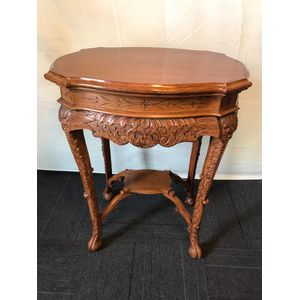 Antique Carved Occasional Table