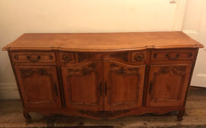French Provincial Cherry Wood Sideboard