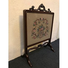Load image into Gallery viewer, Mahogany Tapestry Fire Screen
