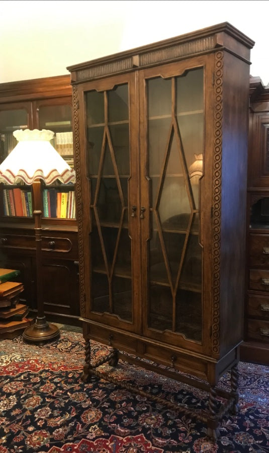Jacobean Style Bookcase