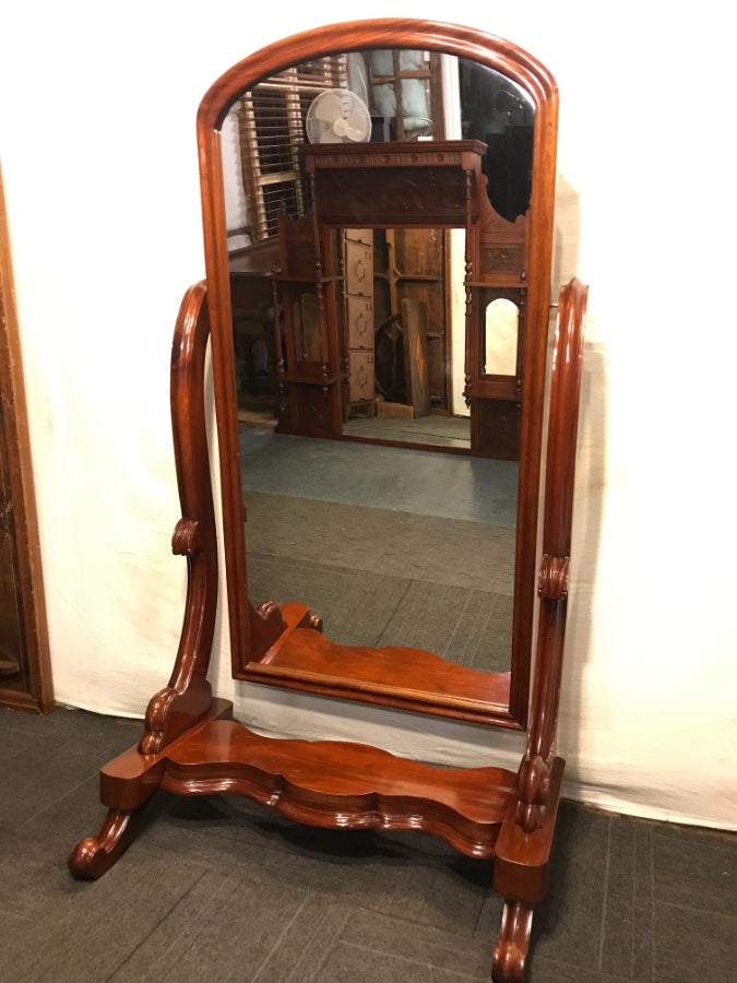 Victorian Style Cheval Mirror