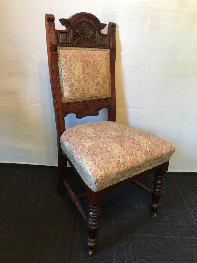 Antique Walnut Bedroom Chair