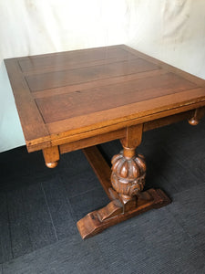 English Tudor Oak Extension Table