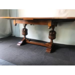English Tudor Oak Extension Table