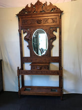 Load image into Gallery viewer, Antique Boronial Oak Hall Stand
