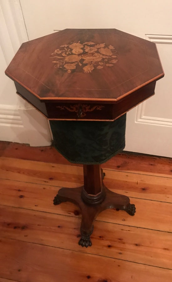 Victorian Mahogany Sewing Table