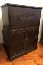 Load image into Gallery viewer, Tudor Oak Drinks Cabinet
