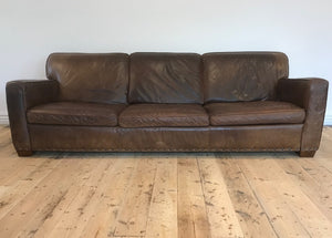 Rustic Leather Couch