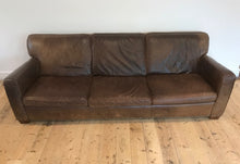 Load image into Gallery viewer, Rustic Leather Couch
