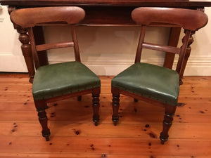 Pr Of Victorian Spade Back Chairs