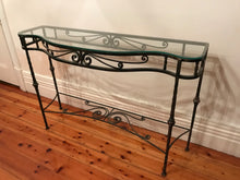Load image into Gallery viewer, Wrought Iron Console Table
