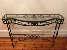 Load image into Gallery viewer, Wrought Iron Console Table
