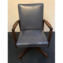 Load image into Gallery viewer, Mid Century Black Wood Desk Chair

