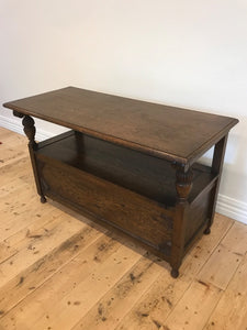 Tudor Oak Monks Bench