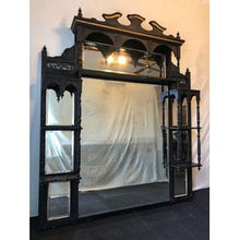Load image into Gallery viewer, Victorian Ebonised Over Mantle Mirror

