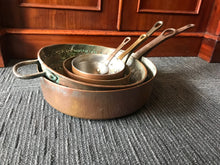 Load image into Gallery viewer, French Set Of Copper Pans
