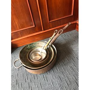 French Set Of Copper Pans