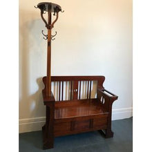 Load image into Gallery viewer, Arts and Crafts Blackwood Hall Seat
