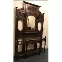 Load image into Gallery viewer, Grand Victorian Walnut Hall Stand
