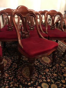 Set Of 12 Victorian Chairs