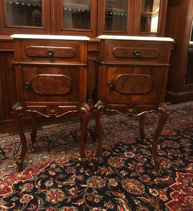Pr Of French Mahogany Bedsides
