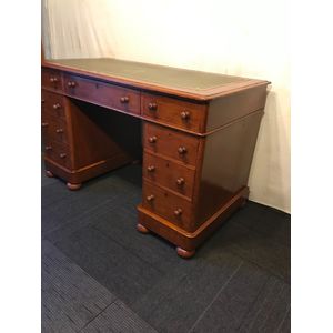 Antique Twin Pedestal Desk