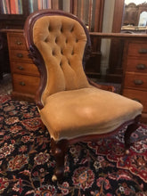 Load image into Gallery viewer, Victorian Mahogany Bedroom Chair
