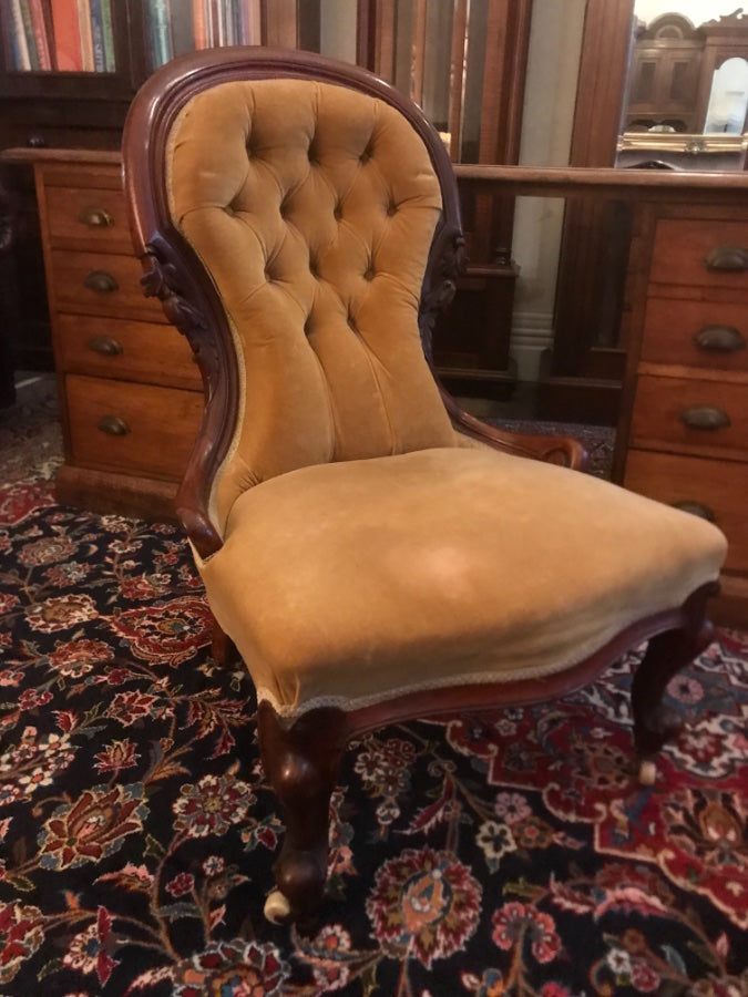 Victorian Mahogany Bedroom Chair