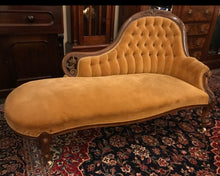 Load image into Gallery viewer, Victorian Mahogany Chaise Lounge
