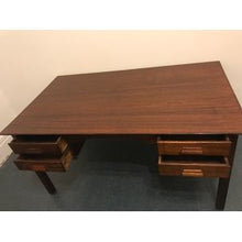 Load image into Gallery viewer, Oak Four Drawer Desk
