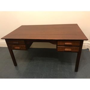 Oak Four Drawer Desk